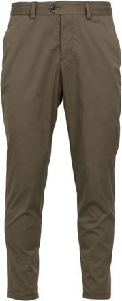 Pantaloni Torino The Rebel Broeken - Heren - Slim Fit Broeken - Groen - W33 - Katoen - Broeken