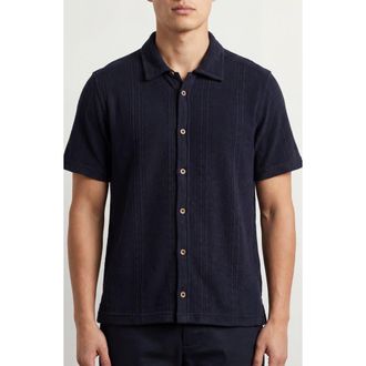 Burnside Short Sleeve Sweater Cardigan in Black at Nordstrom Rack, Size Xx-Large