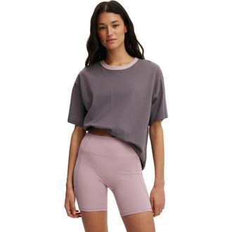 Cotton On Womens Active Graphic Tee in Violet Grey Bw Club at Nordstrom, Size X-Small