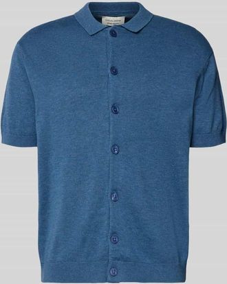 Casual Friday Casual Friday Freizeithemd mit 1/2-Arm Modell BELLS in Rauchblau Melange, Gr&ouml;&szlig;e XXL