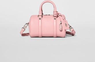 Alo Mini Voyage Bag in Vintage Pink Leather