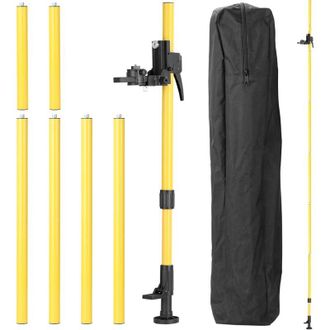 Elle Tr&iacute;pode Para Nivel L&aacute;ser, Altura Ajustable Hasta 4,2 M, Barra De Soporte Telesc&oacute;pica, Soporte Para Poste Telesc&oacute;pico Con Rosca De 1/4, Soporte De Exte