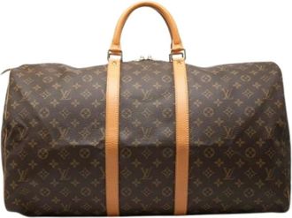 Louis Vuitton Pre-owned Weekend Bags, female, Brown, Size: ONE SIZE Pre-owned Keepall 55