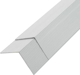 vidaXL Moldura De &Aacute;ngulo De Porche Aluminio 5 Unidades 170 Cm Plateado Vidaxl