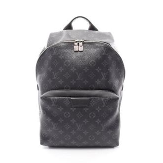Louis Vuitton Pre-owned Apollo Monogram Eclipse Coated Canvas Backpack - Heren - Pre-owned - Zwart - Maat: ONE Size Leer