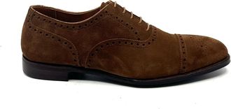 Crockett & Jones Barrington Richelieu - Heren - Veterschoenen - Bruin - 41 EU - Schoenen