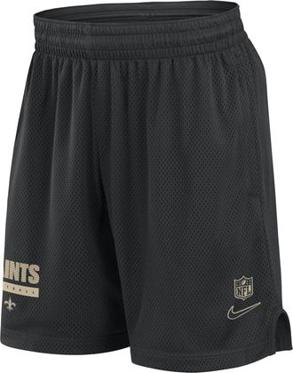 Nike New Orleans Saints Sideline Nike Mens Dri-FIT NFL Shorts in Black | 02EO054Y7W-ZLE