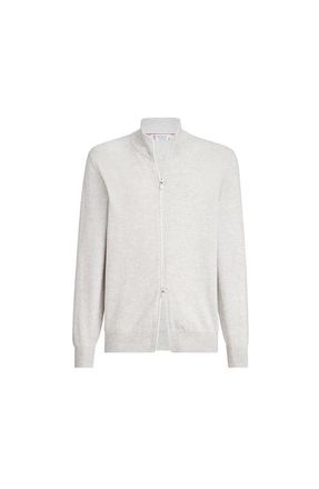 Brunello Cucinelli Cashmere cardigan in Fog at Nordstrom, Size 48 It