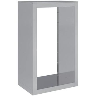 vidaXL Le&ntilde;ero Acero Galvanizado 60x40x100 Cm Vidaxl