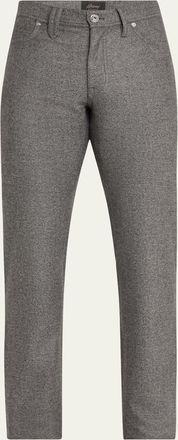 Brioni Mens Meribel Wool Flannel 5-Pocket Pants