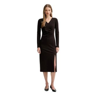 Liviana Conti Dames, Jurken, Bruin, Maat: L Viscose