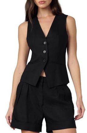 Joe's The Maeve Linen Blend Vest in Black at Nordstrom Rack, Size X-Small
