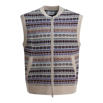Nn.07 Waistcoats, male, Beige, XL, Robbie Vest