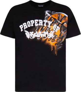 Disclaimer Urban Jersey Basketbalshirt - Heren - T-shirts - Zwart - S - Katoen - Tops