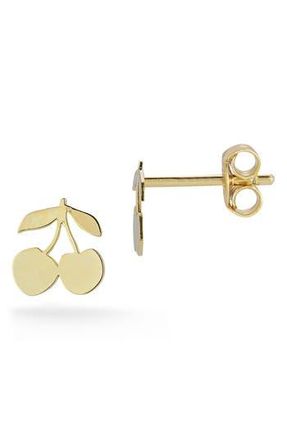 Ember Fine Jewelry Italian 14K Yellow Gold Cherry Stud Earrings at Nordstrom Rack