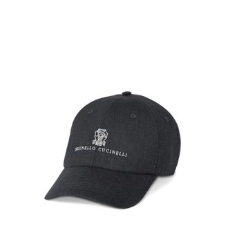 Brunello Cucinelli Fresco Baseball Cap - unisex - Brunello Cucinelli - Hats & Caps - Gray - M - Accessories