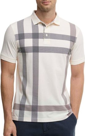 Barbour Blaine Tartan Polo in Whisper White at Nordstrom, Size Xx-Large