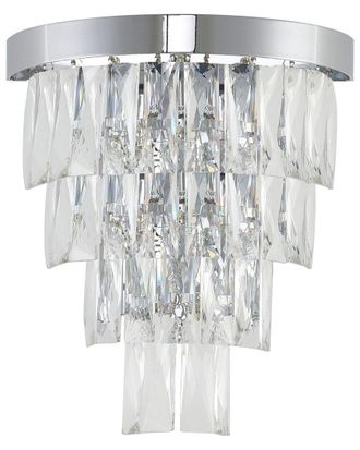 Bethel International 3-Light Wall Sconce With Crystal Accents