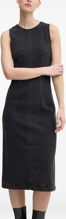 HUGO BOSS Abito midi smanicato - Nero