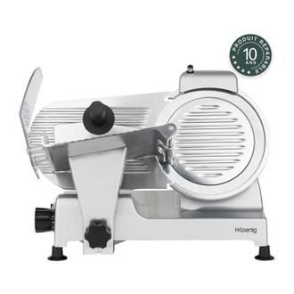 H.Koenig Hkoenig - Afiladora De Carne - H.koenig - Msx220 - 240 W - Lama De 220 Mm - Grosor Ajustable 0-12 Mm