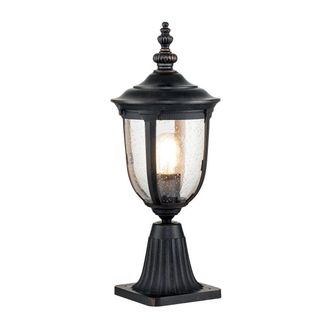 Netlighting Cleveland Outdoor Pedestal Light Weathered Bronze IP44 in Brown