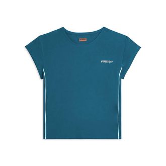 Freddy T-shirt tecnica con maniche ad aletta e profili a contrasto