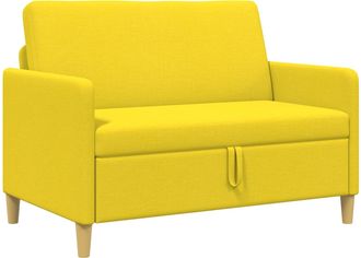 vidaXL Sof&aacute; Con Almacenamiento Amarillo Claro 122 X 78 X 87 Cm Vidaxl