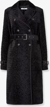 Fendi Cappotto in velluto jacquard con motivo animalier - FENDI - gender_Woman