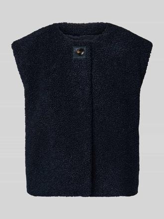 Neo Noir Neo Noir Fleeceweste mit Knopfverschluss Modell Anjanna in Dunkelblau, Gr&ouml;&szlig;e 34