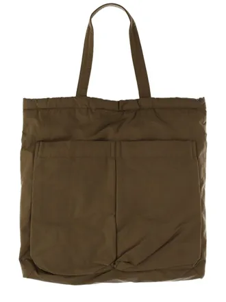 Aspesi Brown Padded Shopper Tote Bag