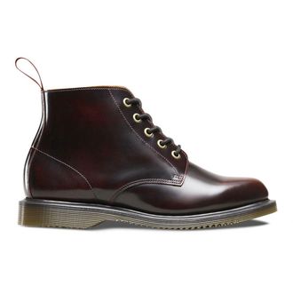 Dr. Martens 5 Eyelets Emmeline Arcadia Leather Womens Boots - Red - Size:UK 6.5
