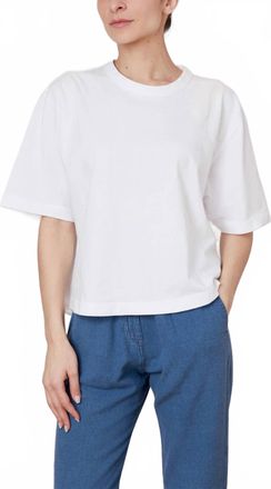 Masscob Round Neck Fort Top In White