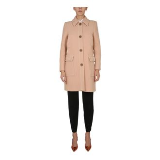 Moschino Cappotto SB - female - Boutique Moschino - Single-Breasted Coats - Beige - XS - Coats