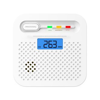 OEM Detector De Mon&oacute;xido De Carbono - Sensor Electroqu&iacute;mico - Wifi 2,4 Ghz - Autonom&iacute;a 10 A&ntilde;os - Para Casa Y Autocaravana - Blanco