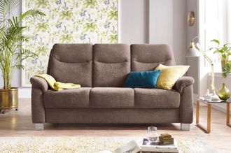 Sit&more 3-Sitzer »Boccaccio« inklusive Federkern und Kopfteilverstellung