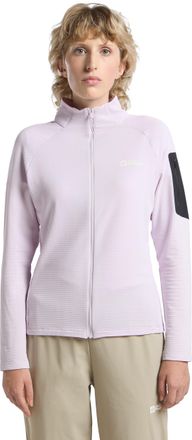Jack Wolfskin Fleecejacke JACK WOLFSKIN PRELIGHT FZ W, Damen, Gr. L (42/44), lila (pale, lavendar), Obermaterial: 92% Polyester, 8% sonstige Fasern, Jacken Fleeceja