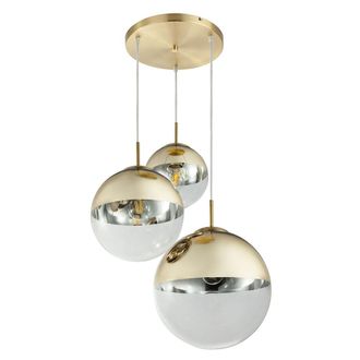 Globo Lighting L&aacute;mpara Colgante - Varus - Dorado - Vidrio - &Oslash; 51cm - E27 - Globo