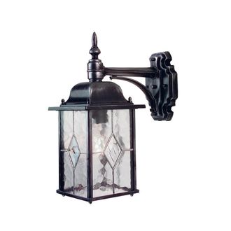 Netlighting Wexford 1 Light Outdoor Wall Lantern Light Black Silver IP43 E27