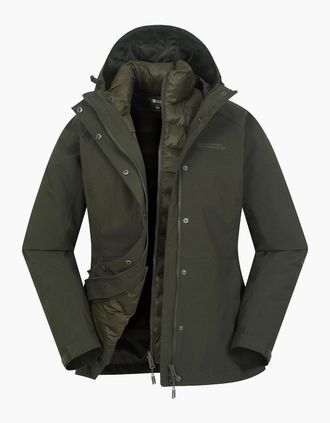 Mountain Warehouse Womens Mountain Warehouse Womens/Ladies Alaskan 3 in 1 Padded Jacket - Green - Size: 20