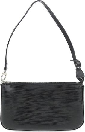 Louis Vuitton Black Leather Pochette Pouch (Pre-Owned)
