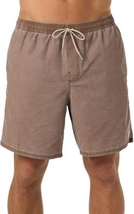 O'Neill OG Fader Drawstring Board Shorts in Toffee at Nordstrom, Size Xx-Large