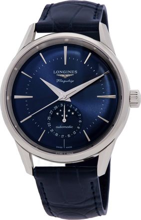 Longines Flagship Heritage Automatic Moon Phase Blue Dial Mens Watch L4.815.4.92.2