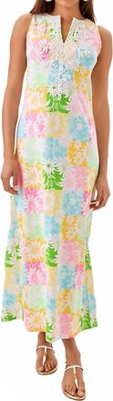 Lilly Pulitzer Womens Raina Maxi Dress In Multi Via Sunny Sunflowers