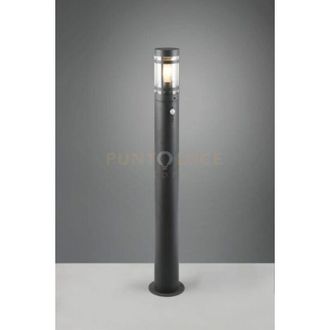 Reality Paolma palo alto da esterno metallo antracite con sensore movimento IP44 H.100CM 1 luce attacco E27