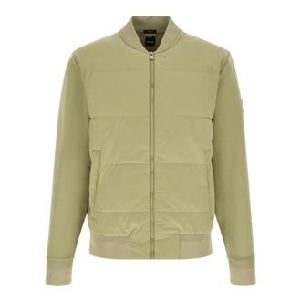 HUGO BOSS H-Skiles 100 - Heren - Bomber jackets - Groen - M - Katoen - Jassen