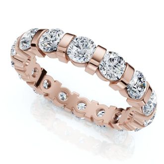 Pompeii3 2 1/3Ct Bar Set Diamond Lab Grown Eternity Ring 14k Gold