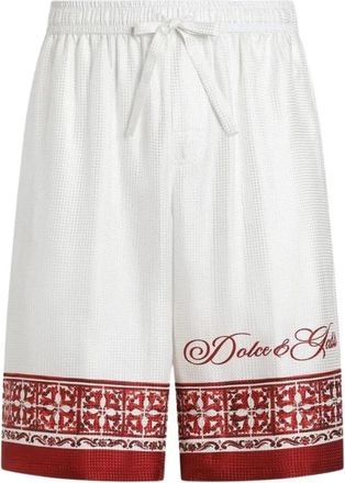 Dolce & Gabbana Pants Maiolica 5L Rubino - Heren - Korte Broeken - Veelkleurig - L - Korte Broeken