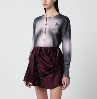 Vivienne Westwood Pink/Black D&eacute;grad&eacute; Effect Cardigan