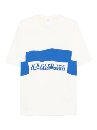 Napapijri logo crew-neck T-shirt - White
