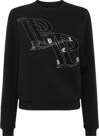 Philipp Plein Sweatshirt met Ronde Hals - Dames - Sweatshirts - Zwart - M - Katoen - Hoodies & sweatvesten